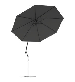 Tissu de remplacement pour parasol déporté Anthracite 350 cm