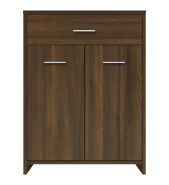 Armoire de bain Chêne marron 60x33x80 cm Bois d'ingénierie