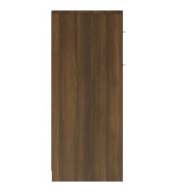 Armoire de bain Chêne marron 60x33x80 cm Bois d'ingénierie