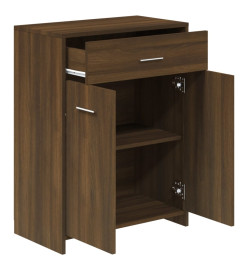 Armoire de bain Chêne marron 60x33x80 cm Bois d'ingénierie