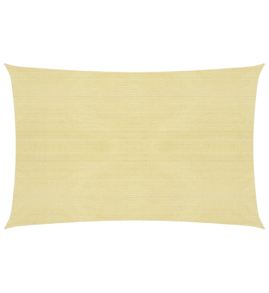 Voile d'ombrage 160 g/m² Beige 3x4,5 m PEHD