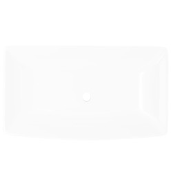 Lavabo rectangulaire Céramique Blanc 71 x 39 cm