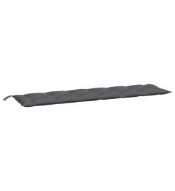 Coussins de banc de jardin 2 pcs anthracite tissu Oxford