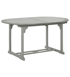 Table de jardin Gris 200x100x75 cm Bois d'acacia massif