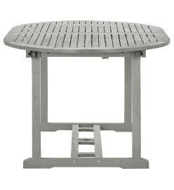 Table de jardin Gris 200x100x75 cm Bois d'acacia massif