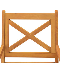 Chaises à dîner d'extérieur 2 pcs Bois d'acacia massif