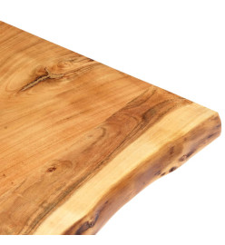 Dessus de table Bois d'acacia massif 100x(50-60)x3,8 cm