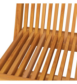 Chaises de jardin avec coussins anthracite 8 pcs Teck massif