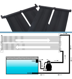 Panneaux solaires de chauffage de piscine 4 pcs 80x310 cm