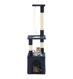 Arbre à chat avec griffoirs en sisal 109 cm Bleu foncé