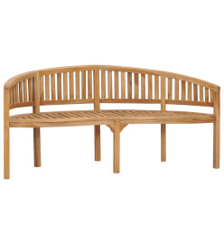 Banc de jardin en forme de banane 180 cm Bois de teck solide