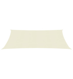 Voile d'ombrage 160 g/m² Crème 2,5x4,5 m PEHD