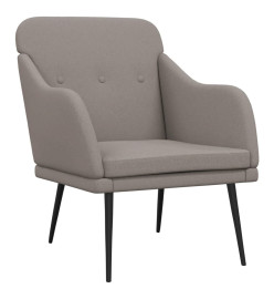 Fauteuil Taupe 63x76x80 cm Tissu