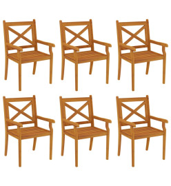 Ensemble de salle à manger de jardin 7 pcs Bois d'acacia solide