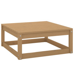 Salon de jardin 10 pcs avec coussins Marron miel Bois de pin