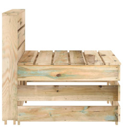 Salon de jardin 5 pcs Bois de pin imprégné de vert