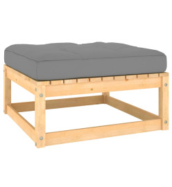 Salon de jardin 13 pcs avec coussins Bois de pin massif