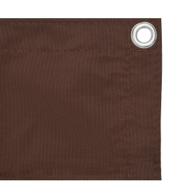 Écran de balcon Marron 90x300 cm Tissu Oxford