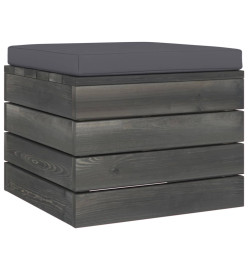 Salon palette de jardin 6 pcs avec coussins Bois de pin massif
