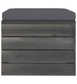 Salon palette de jardin 9 pcs avec coussins Bois de pin massif