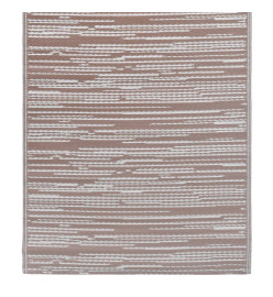 Tapis d'extérieur Marron 190x290 cm PP