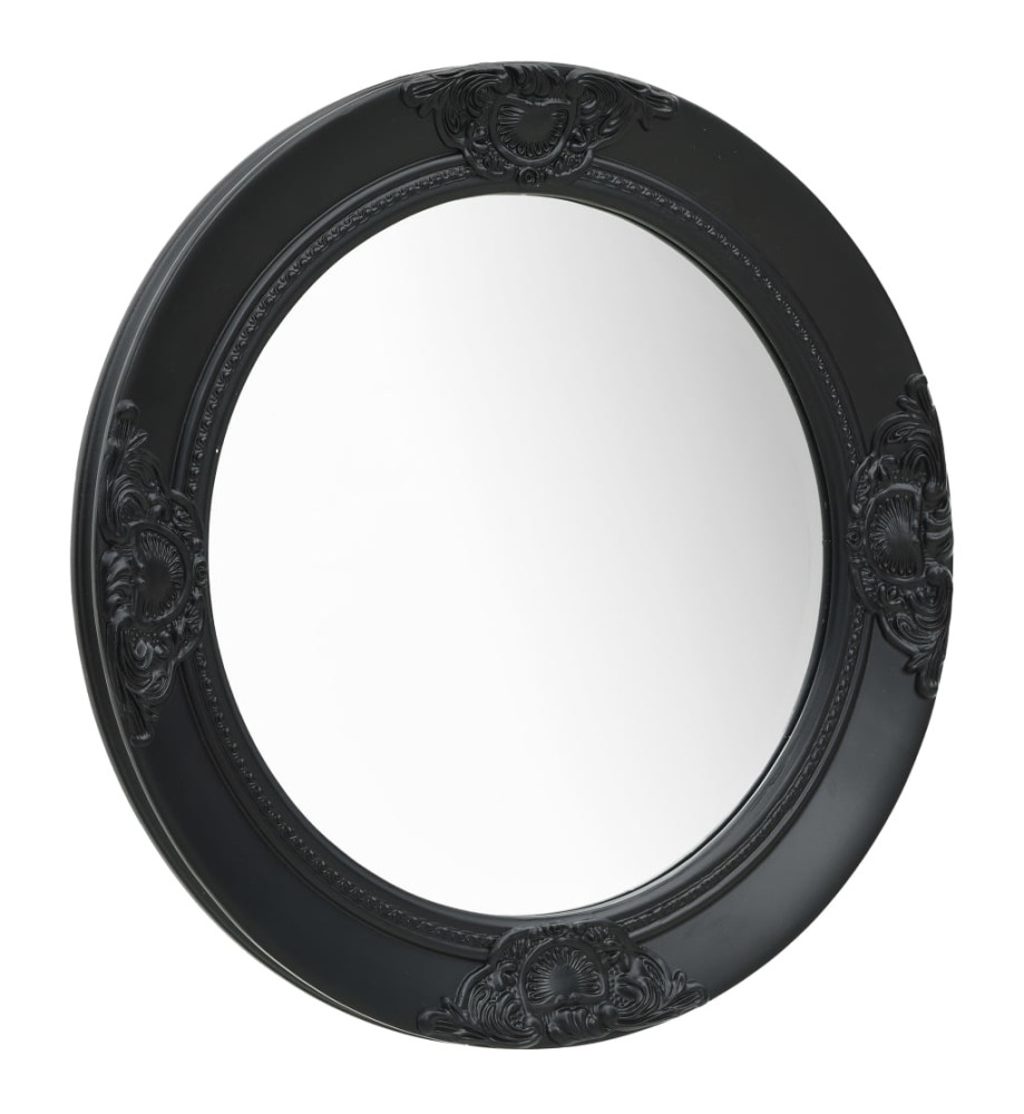 Miroir mural style baroque 50 cm noir Miroir mural style baroque 50 cm noir