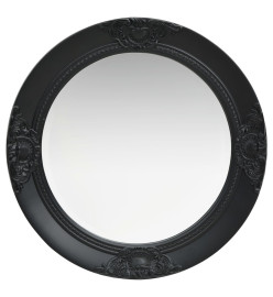 Miroir mural style baroque 50 cm noir