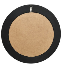 Miroir mural style baroque 50 cm noir