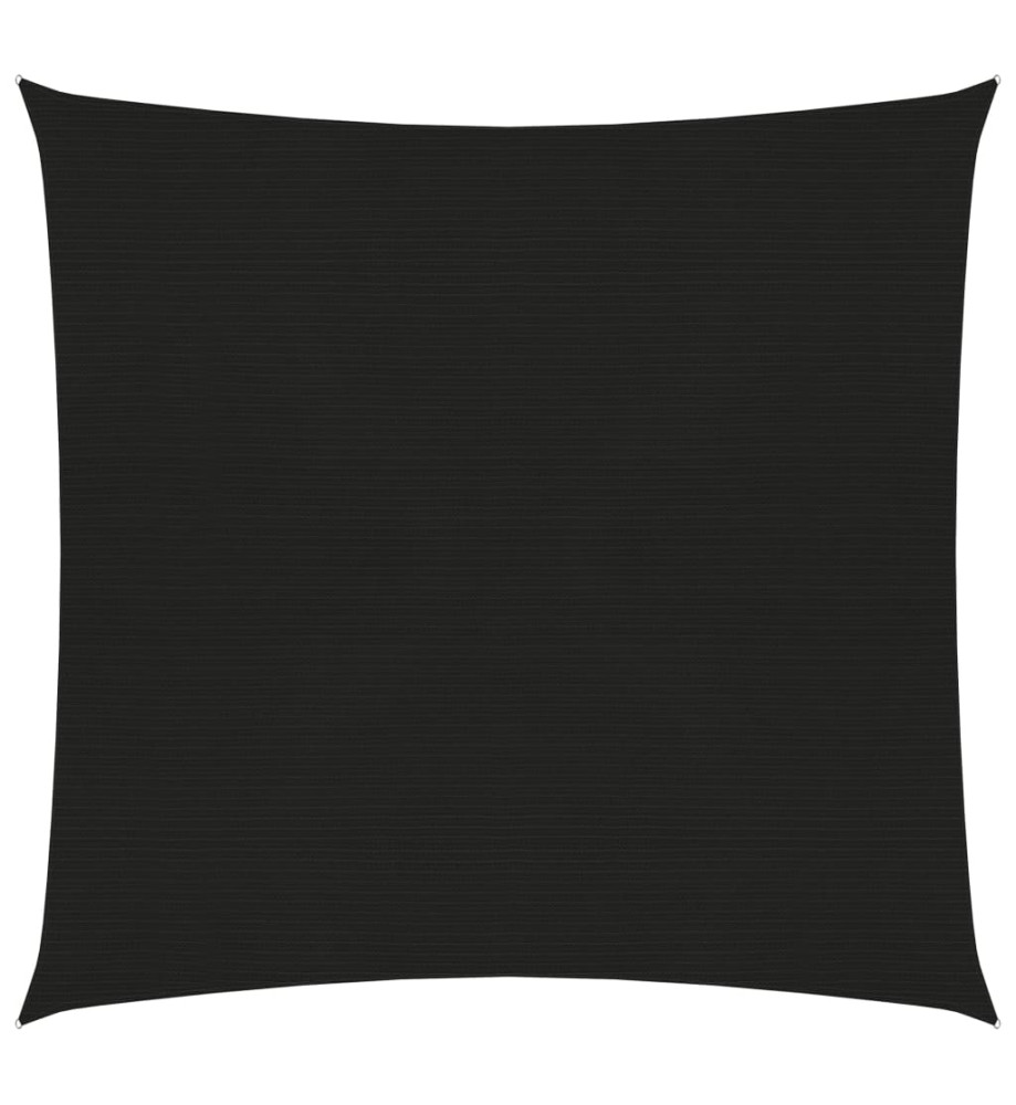 Voile d'ombrage 160 g/m² Noir 4,5x4,5 m PEHD