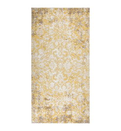 Tapis à tissage plat d'extérieur 100x200 cm Jaune