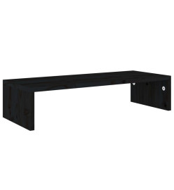 Support de moniteur Noir 60x23,5x12 cm Bois d'ingénierie