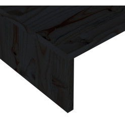 Support de moniteur Noir 60x23,5x12 cm Bois d'ingénierie