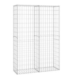 Panier de gabion avec couvercle Fil galvanisé 150 x 100 x 30 cm