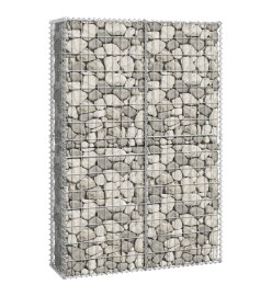 Panier de gabion avec couvercle Fil galvanisé 150 x 100 x 30 cm