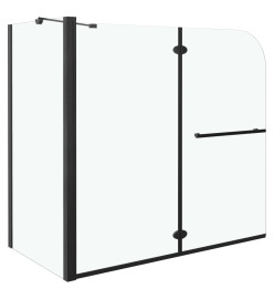 Cabine de douche pliante ESG 120x68x130 cm noir