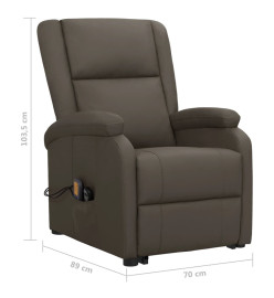 Fauteuil de massage Gris Similicuir