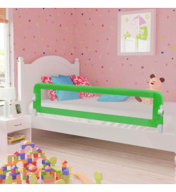 Barrière de sécurité de lit d'enfant Vert 180x42 cm Polyester