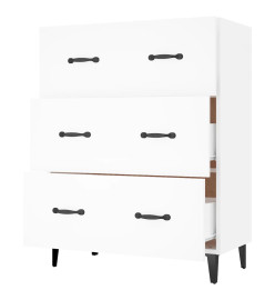 Buffet blanc 69,5x34x90 cm bois d'ingénierie