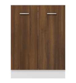 Armoire de plancher Chêne marron 60x46x81,5cm Bois d'ingénierie