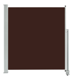 Auvent latéral rétractable de patio 140 x 300 cm Marron