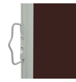 Auvent latéral rétractable de patio 140 x 300 cm Marron