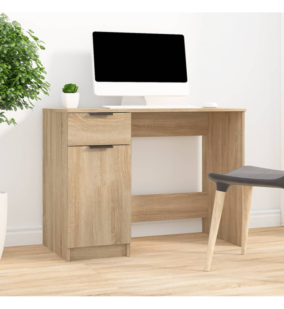 Bureau Chêne sonoma 100x50x75 cm Bois d'ingénierie