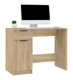 Bureau Chêne sonoma 100x50x75 cm Bois d'ingénierie