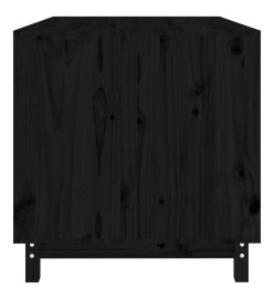 Niche pour chien Noir 100x70x72 cm Bois de pin massif