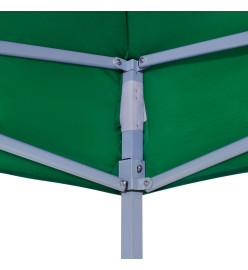 Toit de tente de réception 3x3 m Vert 270 g/m²