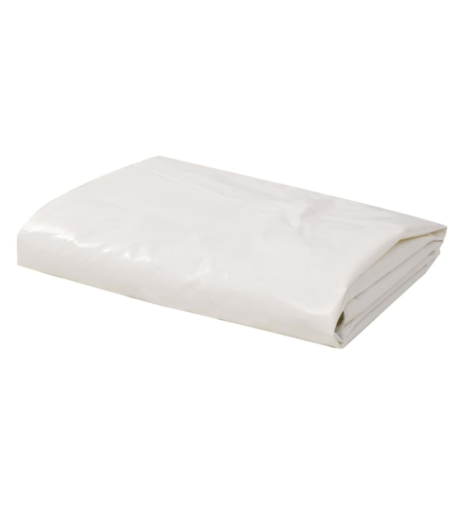 Bâche 650 g / m² 4 x 7 m Blanc