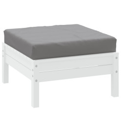 Coussin de palette gris tissu oxford