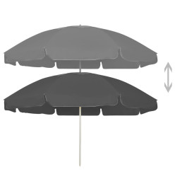 Parasol de plage Anthracite 240 cm