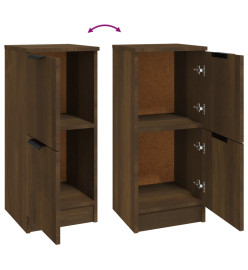 Buffets 2 pcs Chêne marron 30x30x70 cm Bois d'ingénierie