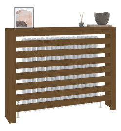 Cache-radiateur Marron miel 108,5x19x84 cm Bois massif de pin